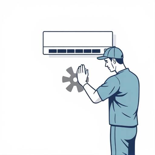 Descriptive service icon - AC repair icon